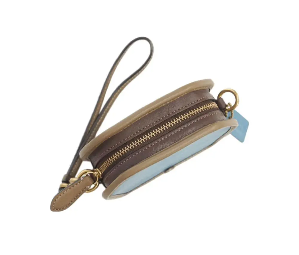 Túi Coach Geometric Coin Case ‘Blue’ 306-B4PVX - Ảnh 3