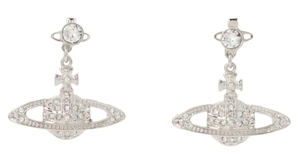 Khuyên Tai Vivienne Westwood Mini Bas ‘Silver’ 6202002502P116CNP116
