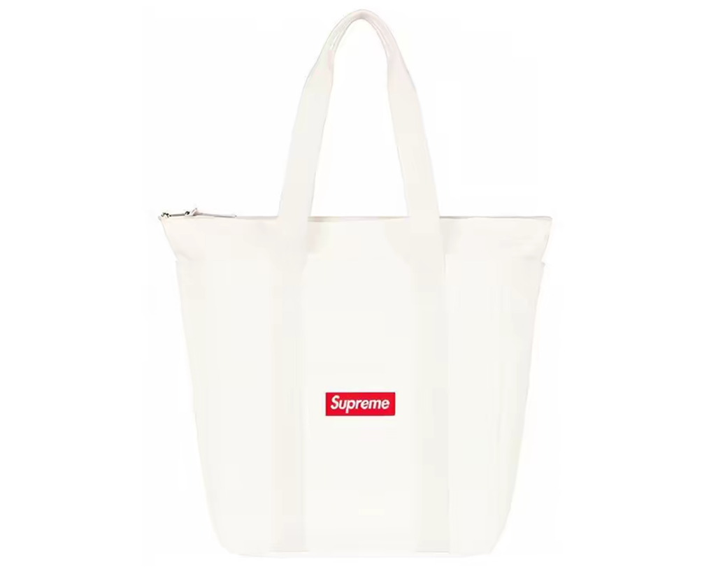 Túi Supreme Canvas Tote ‘White Red’ SUP-FW20-153