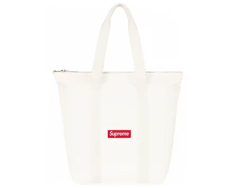 Túi Supreme Canvas Tote ‘White Red’ SUP-FW20-153