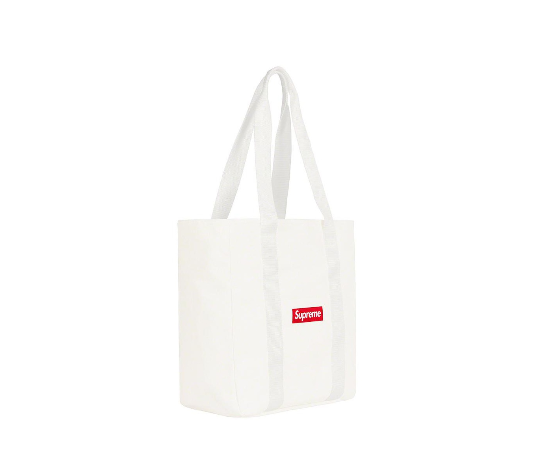Túi Supreme Canvas Tote ‘White Red’ SUP-FW20-153 - Ảnh 3