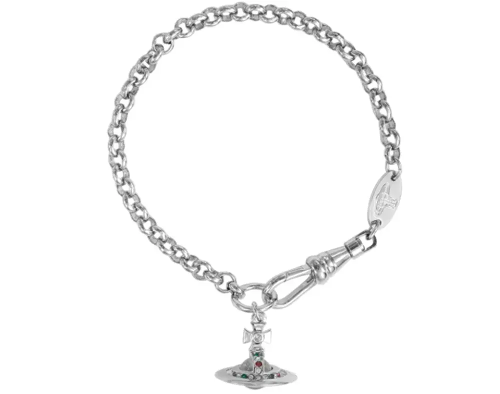Vòng Tay Vivienne Westwood Petite Orb ‘Silver’ 6102005702P019P019