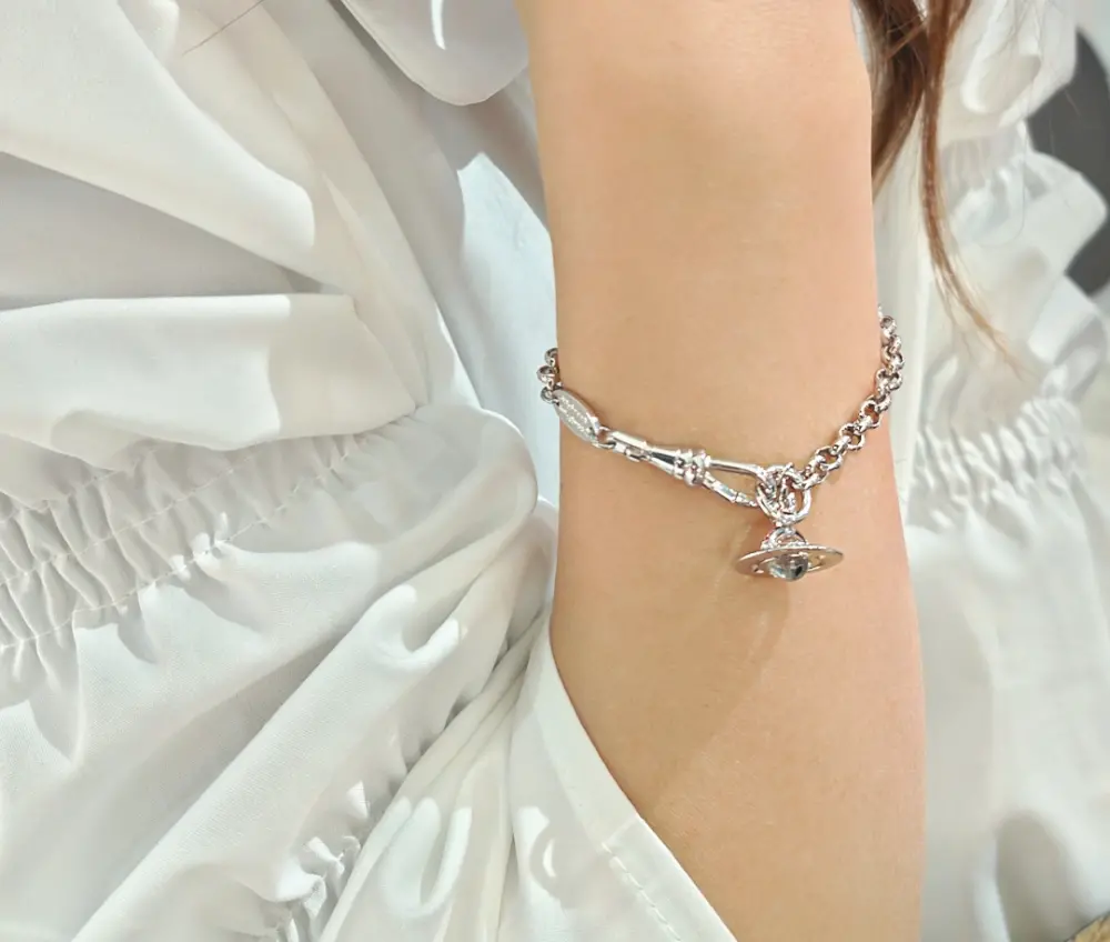 Vòng Tay Vivienne Westwood Petite Orb ‘Silver’ 6102005702P019P019 - Ảnh 3