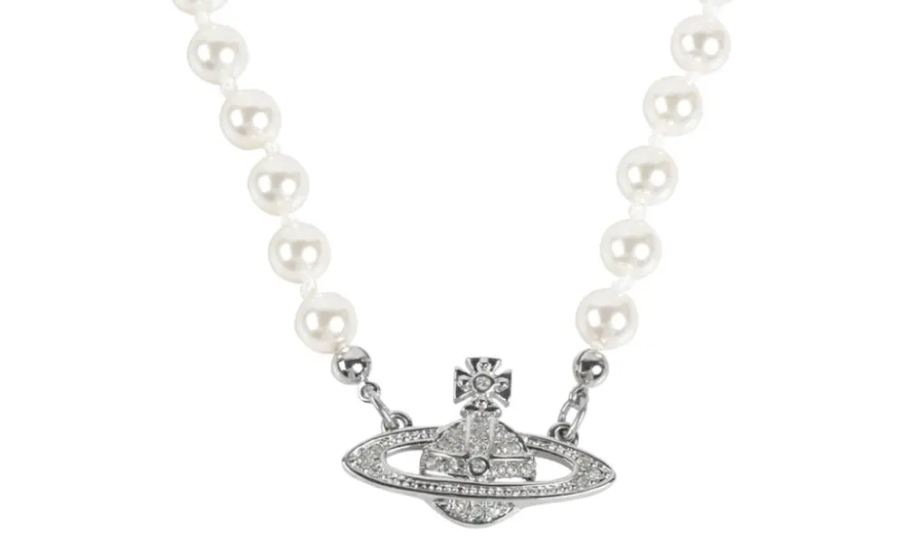 Dây Chuyền Vivienne Westwood Mini Bas Choker ‘Silver’ 63030006W127W127