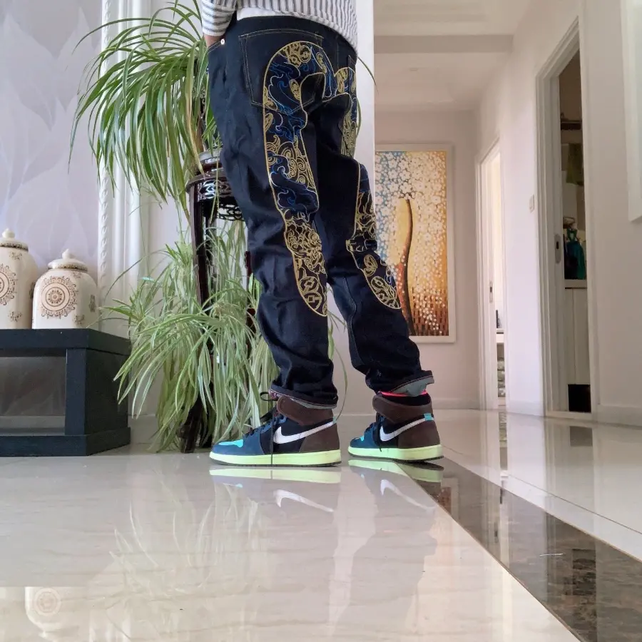 Alternative view of Quần Evisu Gundam Jeans ‘Navy’ 2EAGUM0JE91017