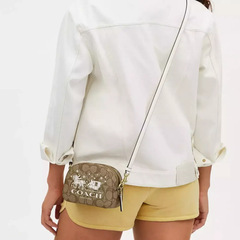 Túi Coach Mini Serena Satchel ‘Horse Sleigh’ CN708-IMDJ8 - Ảnh 4