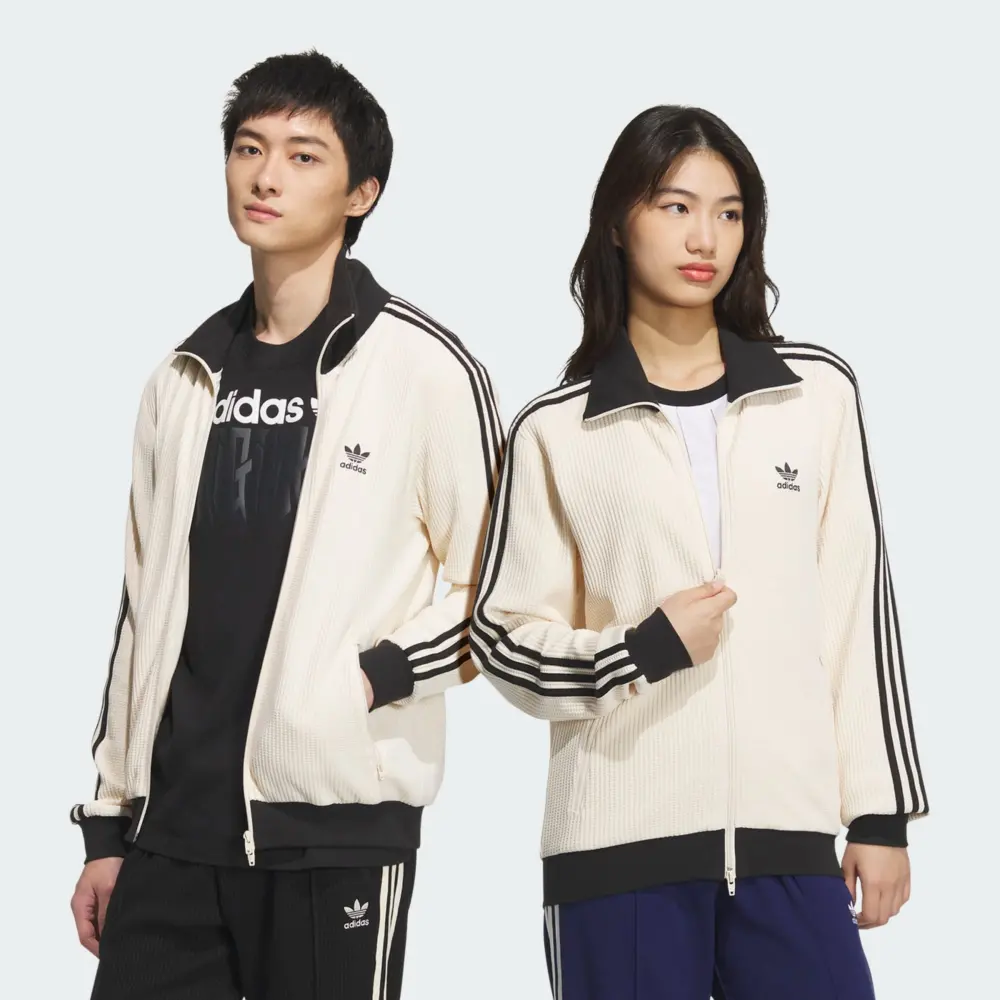 Alternative view of Áo Adidas Originals Waffle Jacket ‘Beige’ JW0109