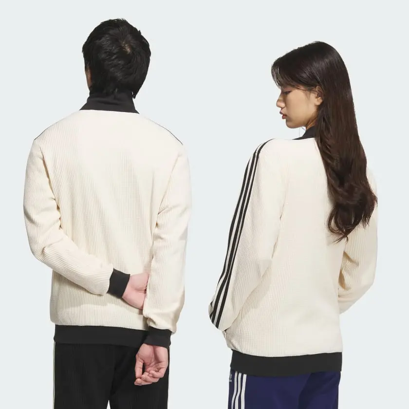 Áo Adidas Originals Waffle Jacket ‘Beige’ JW0109 - Ảnh 3