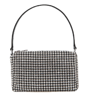 Túi Alexander Wang Heiress Medium Rhinestone Mesh 'White' 2019P0813J100