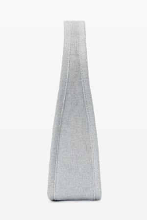 Alternative view of Túi Alexander Wang Ryan Metallic Rib Knit 'Metallic Silver' 20123K60T991