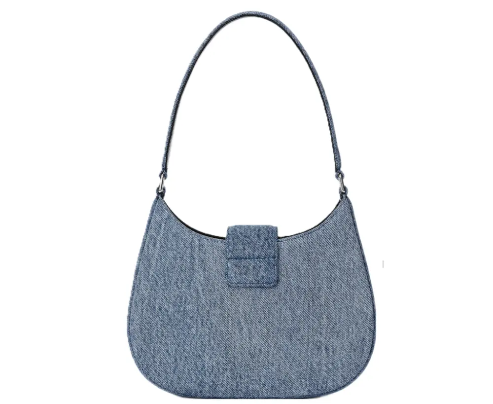 Túi Alexander Wang W Legacy Small Hobo Denim 'Blue' 20223R02T486 - Ảnh 4
