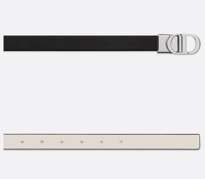 Alternative view of Thắt Lưng Dior 30 Montaigne Reversible 'Black White' B0446PWGA-M911