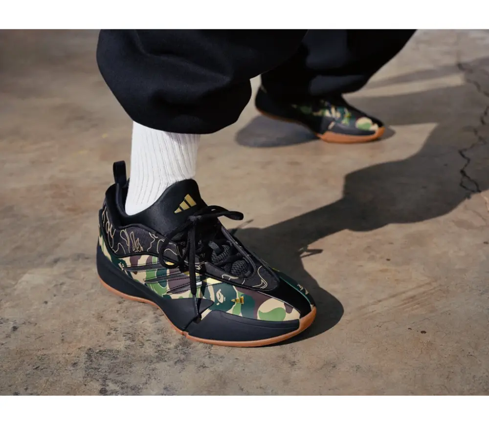 Giày Adidas Dame 9 x BAPE ‘Black Green’ JH6358 - Ảnh 3