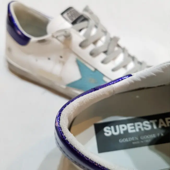 Alternative view of Giày Golden Goose Superstar ‘White Sea Blue’ G36MS590-U72