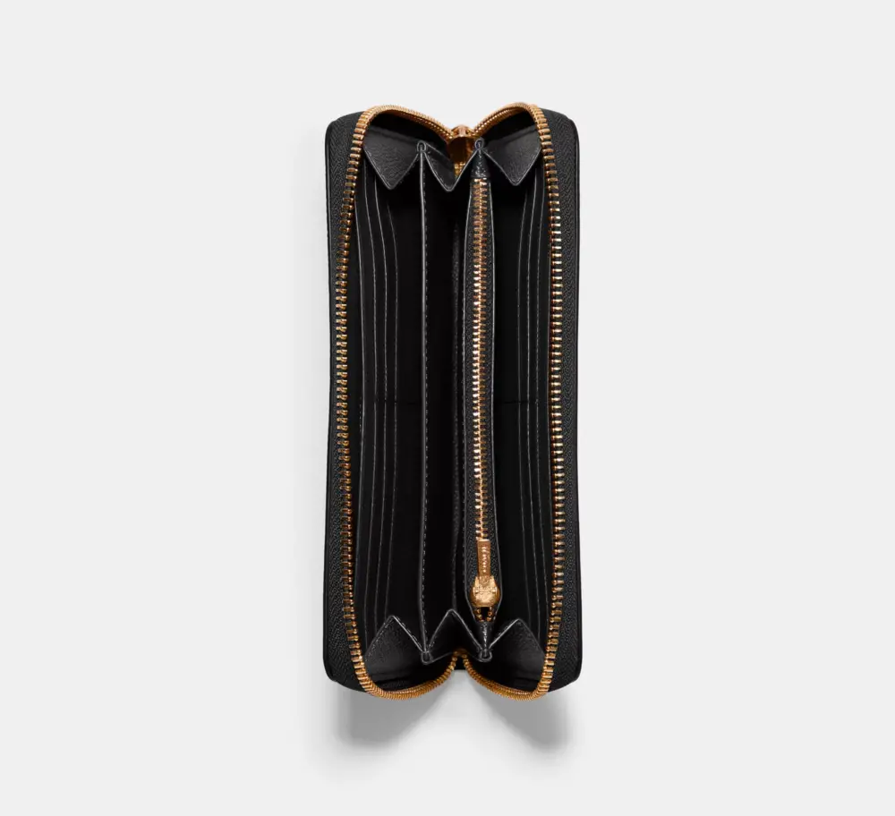 Alternative view of Ví Coach Long Zip Around ‘Black’ C3441-IMCHK