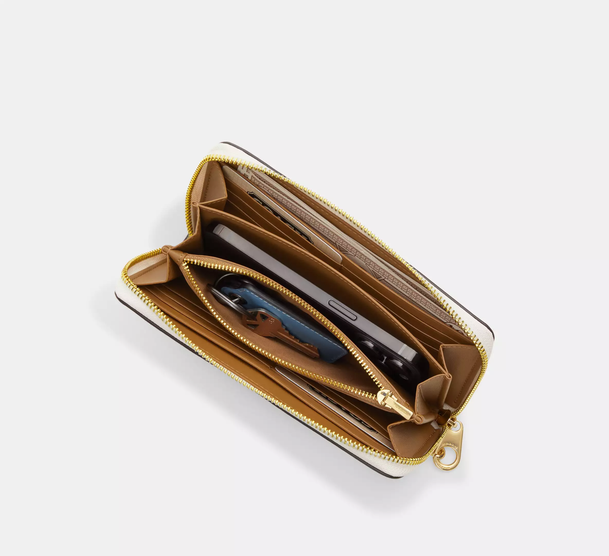 Ví Coach Long Zip Around ‘Black’ C3441-IMCHK - Ảnh 3