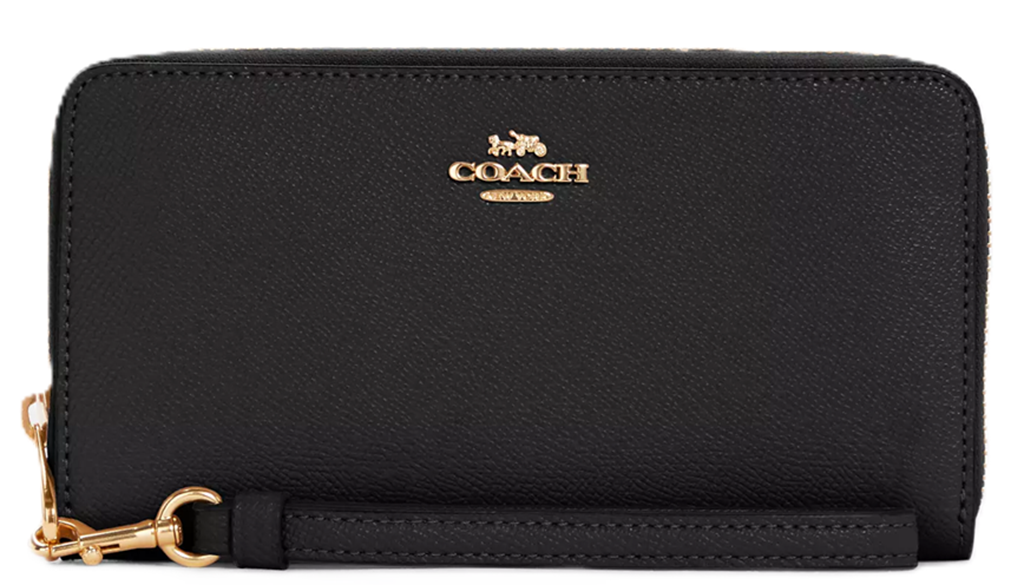 Ví Coach Long Zip Around ‘Black’ C3441-IMCHK