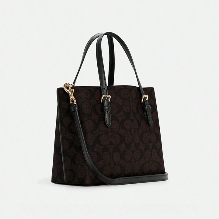 Túi Coach Mollie 25 Tote Canvas ‘Black’ C4250-IMAA8 - Ảnh 2