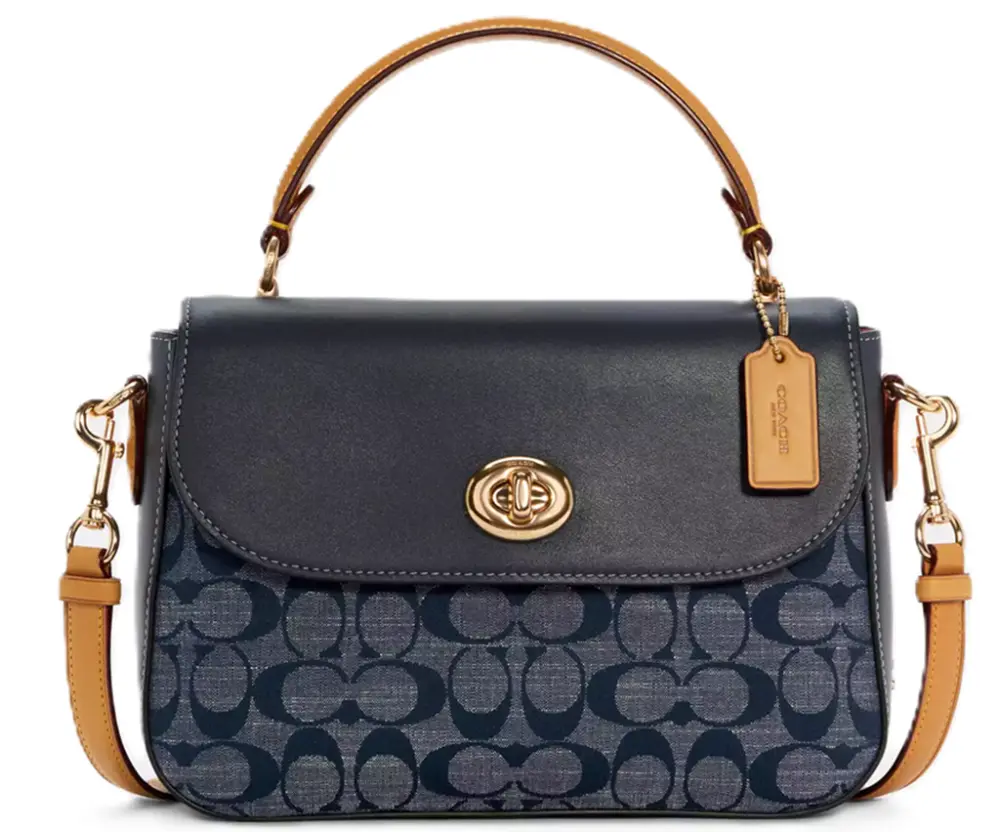 Túi Coach Marlie Top Satchel Chambray ‘Blue’ C4921-IMDEI