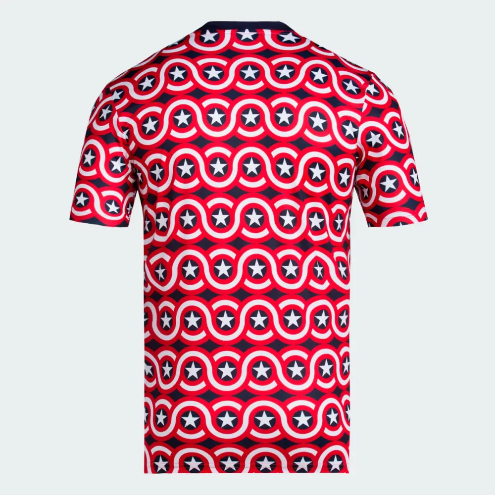 Alternative view of Áo Adidas Charlotte FC x Marvel MLS Pre-Match Jersey ‘Red’ IQ4233