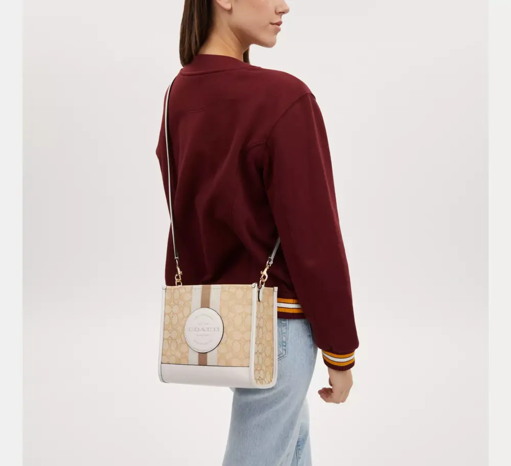 Túi Coach Small Shoulder Tote Bag ‘White’ CQ878-IMDQC - Ảnh 5