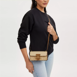 Alternative view of Túi Coach Morgan Crossbody In Blocked ‘Khaki’ CR254-IMWQ4