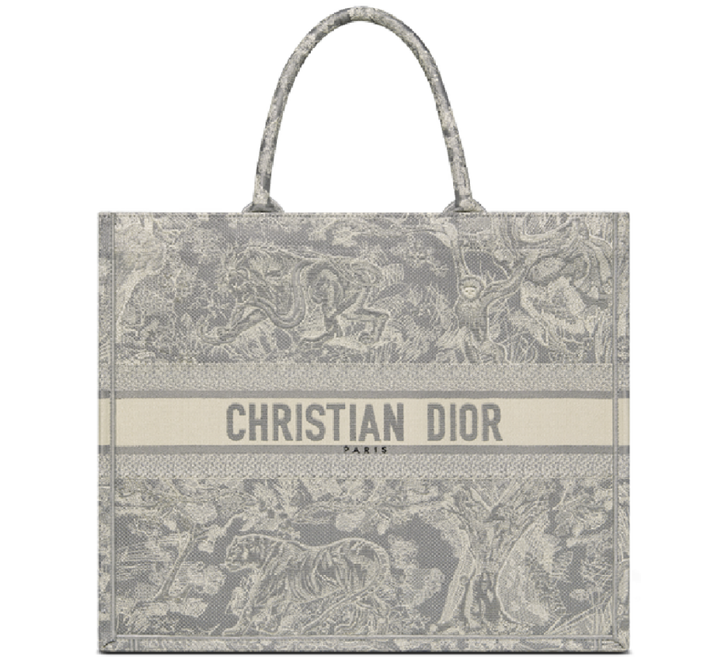 Túi Dior Large Book Tote ‘Gray Toile De Jouy Reverse Embroidery’ M1286ZRGO-M932
