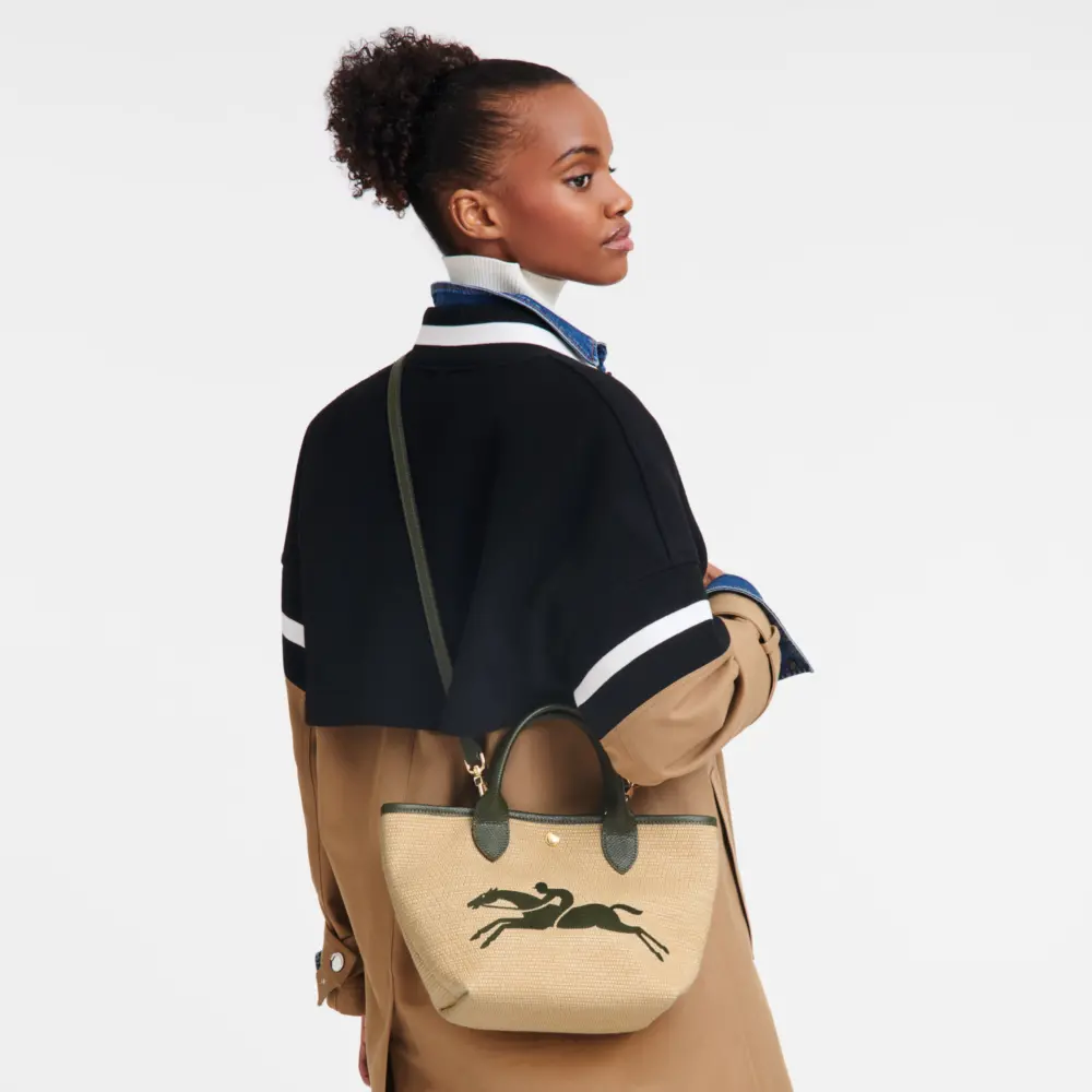 Túi Longchamp Le Panier Pliage S Basket Bag 'Khaki' 10144HZB292 - Ảnh 4