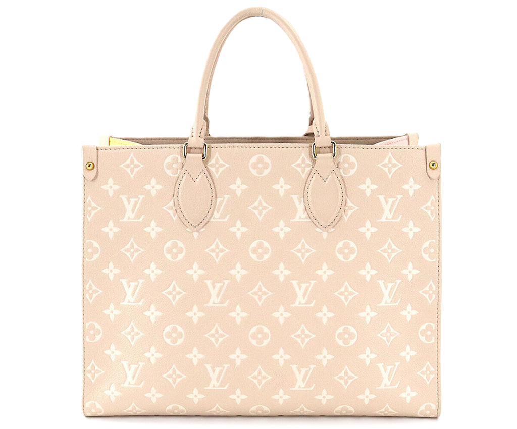 Túi Louis Vuitton Onthego MM Tote Monogram 'Empreinte Rose Beige' M46128