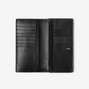 Alternative view of Ví Burberry Embossed Check Continental Wallet ‘Black’ 80783531