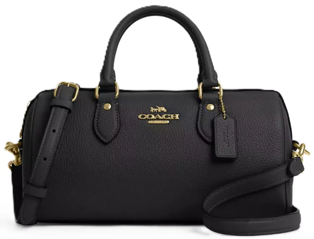 Túi Coach Rowan Long Satchel Bag ‘Black’ CV964-IMBLK