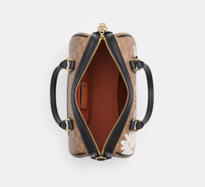 Alternative view of Túi Coach Rowan Satchel Canvas Floral Print ‘Tan’ CZ590-IMTAM