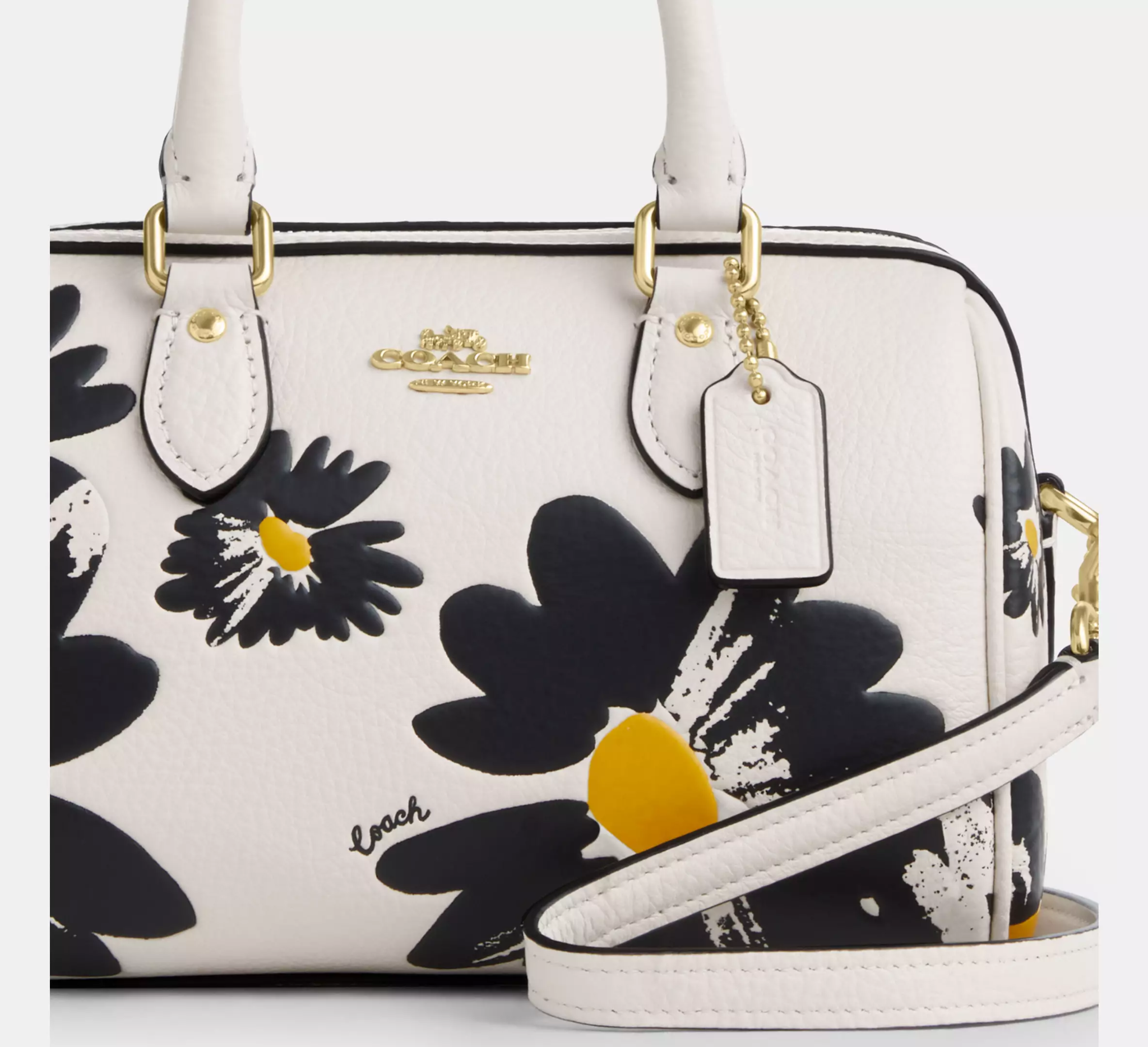 Túi Coach Mini Rowan Crossbody Floral Print ‘Chalk’ CZ597-IMCAH - Ảnh 3