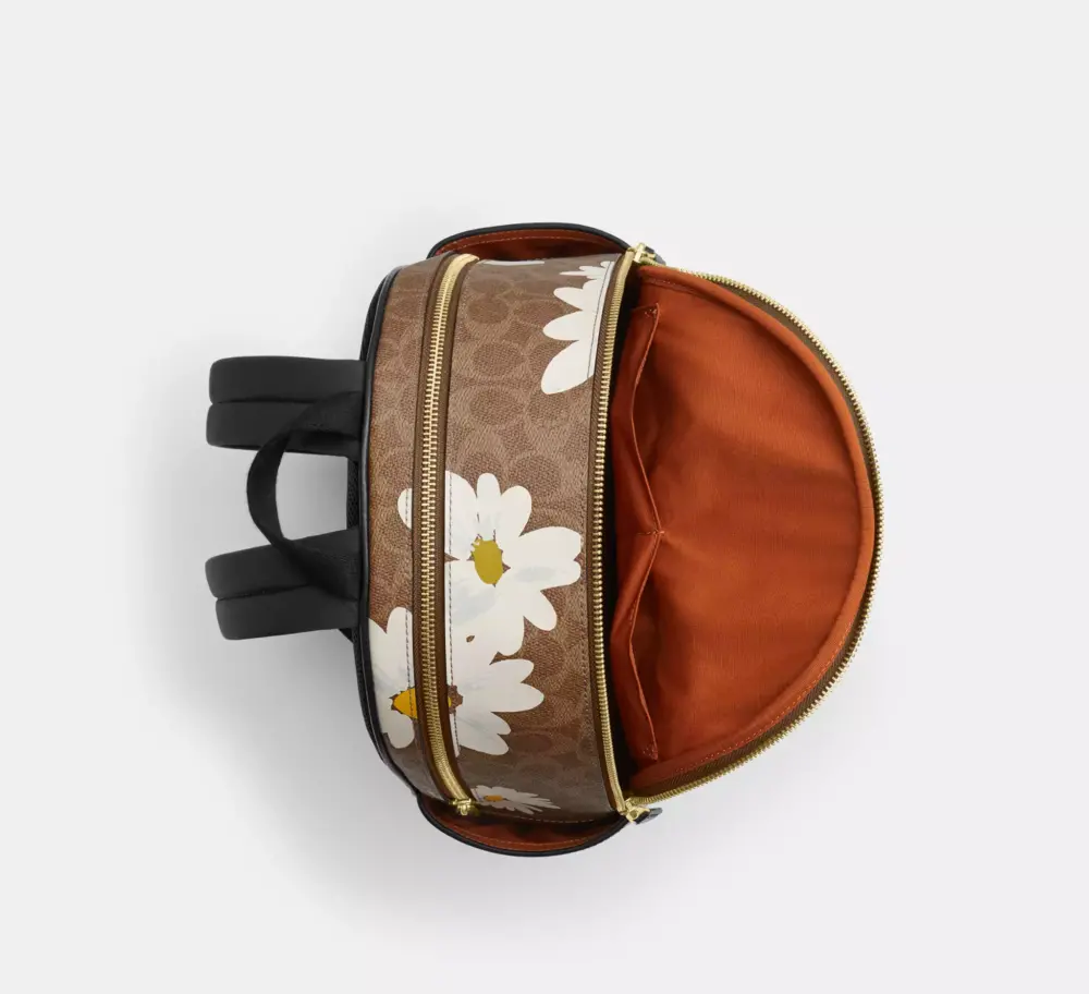 Balo Coach Court Canvas Floral Print ‘Tan’ CZ599-IMTAM - Ảnh 3