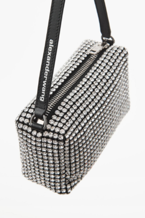 Alternative view of Túi Alexander Wang Heiress Medium Rhinestone Mesh 'White' 2019P0813J100