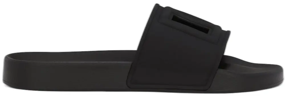 Dép Dolce & Gabbana Rubber DG Logo ‘Black’ CS2079AO66680999