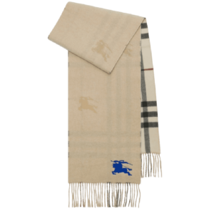 Khăn Burberry Reversible EKD Check Cashmere Scarf 'Stone' 80952241