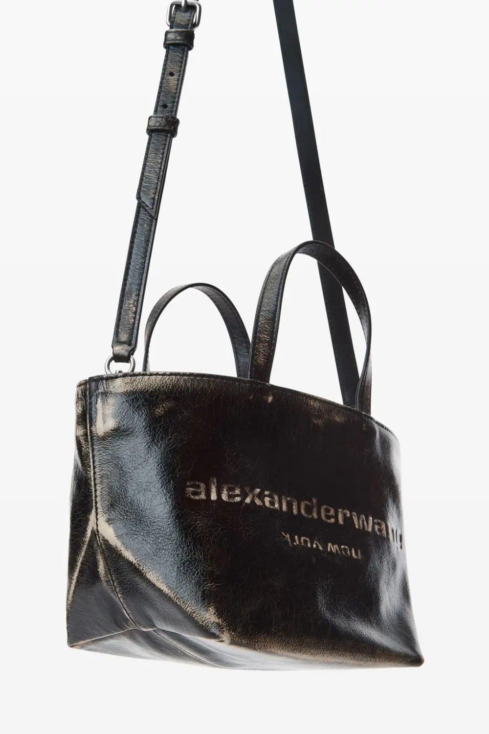 Túi Alexander Wang Punch Small Tote Bag 'Black' 20424T71L021C - Ảnh 3