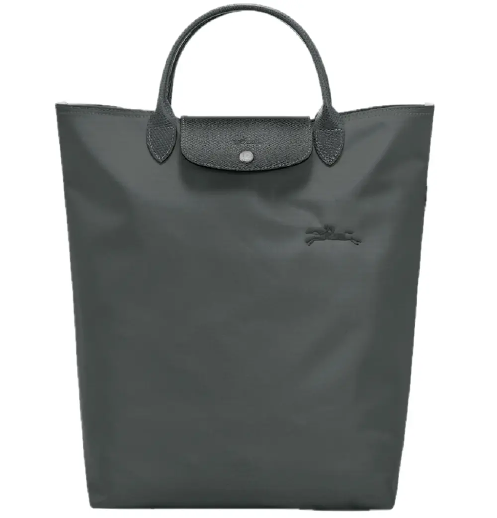 Túi Longchamp Le Pliage Green M Tote Bag 'Graphite' 10168919P66