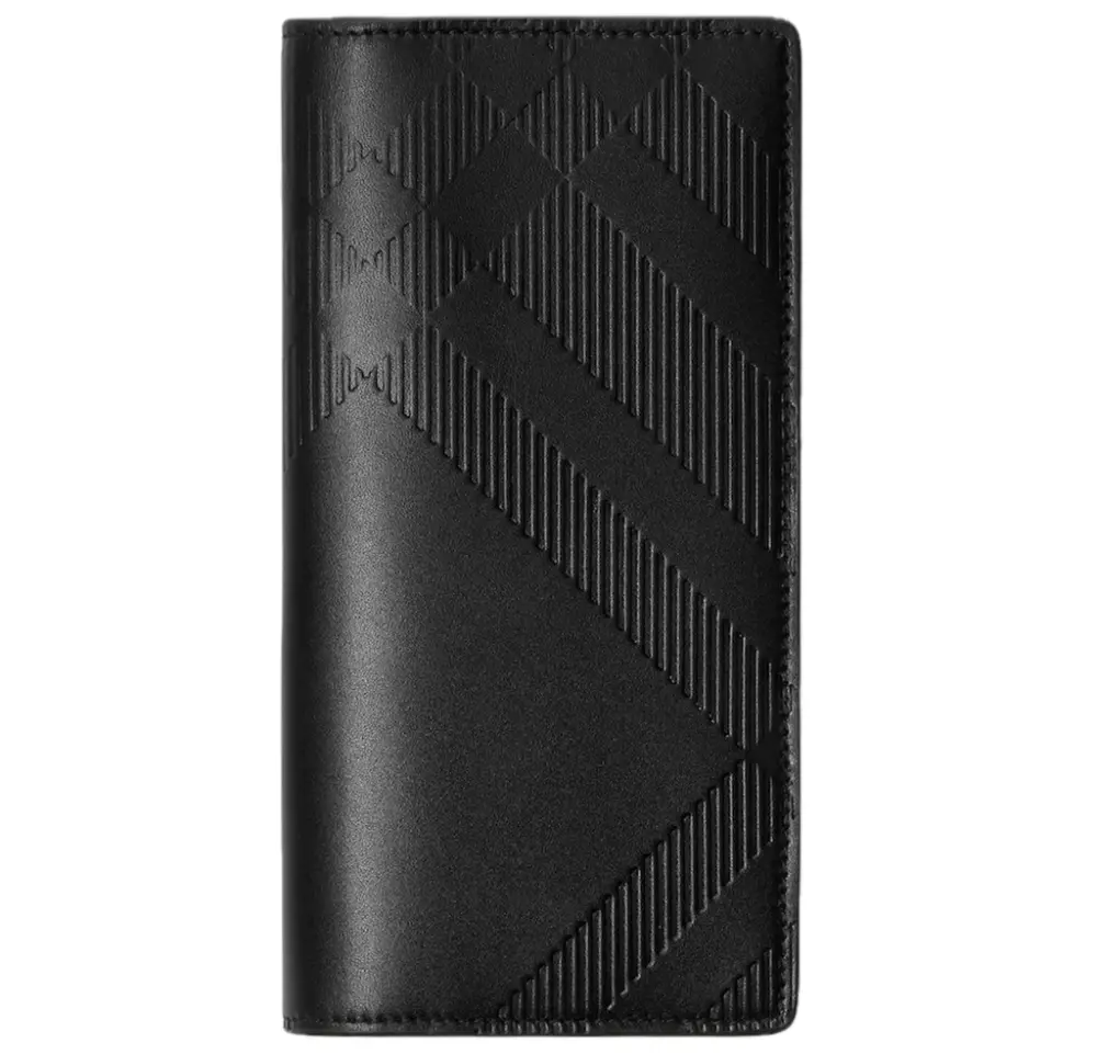 Ví Burberry Embossed Check Continental Wallet ‘Black’ 80783531