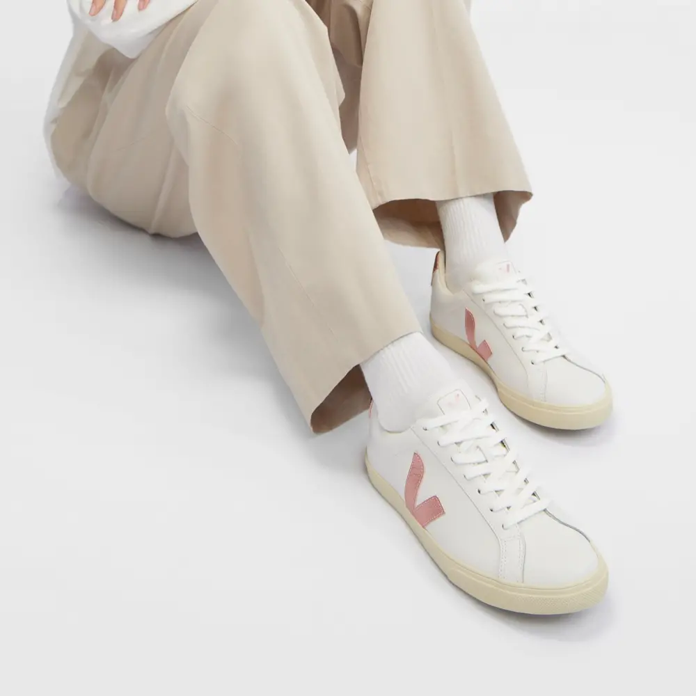 Giày Veja Esplar Leather ‘White Nacre’ EO0203512A - Ảnh 4