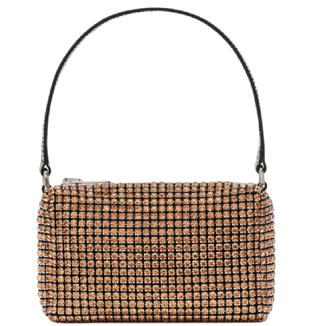 Túi Alexander Wang Heiress Medium Crystal Mesh 'Faded Neon Orange' 20122P10M828