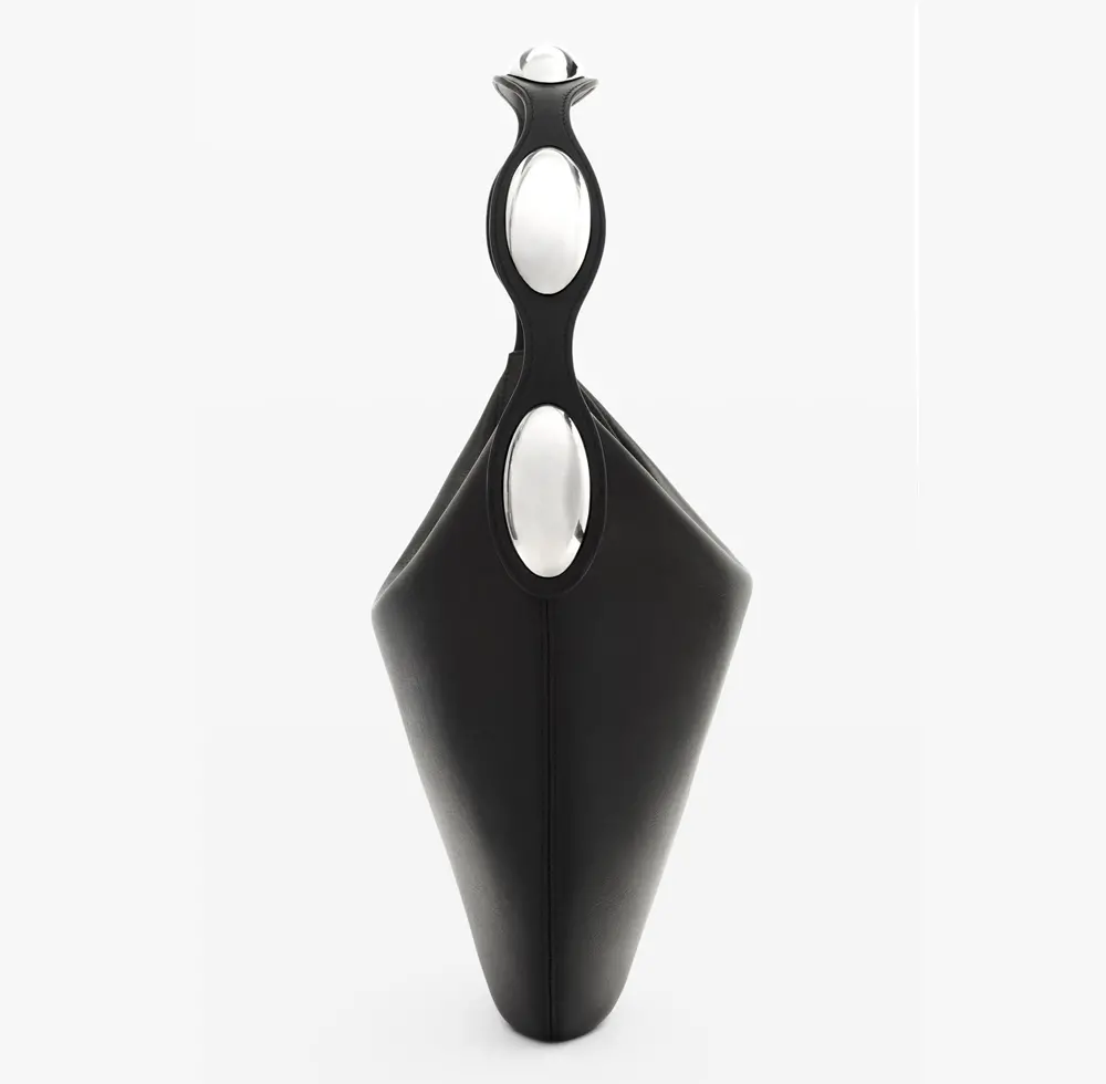 Túi Alexander Wang Dome Hobo Bag In Smooth Cow Leather 'Balck' 20323K67L001 - Ảnh 5