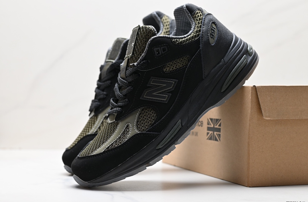 Giày Stone Island × New Balance 991V2 "Black" M991SD2 - Ảnh 3