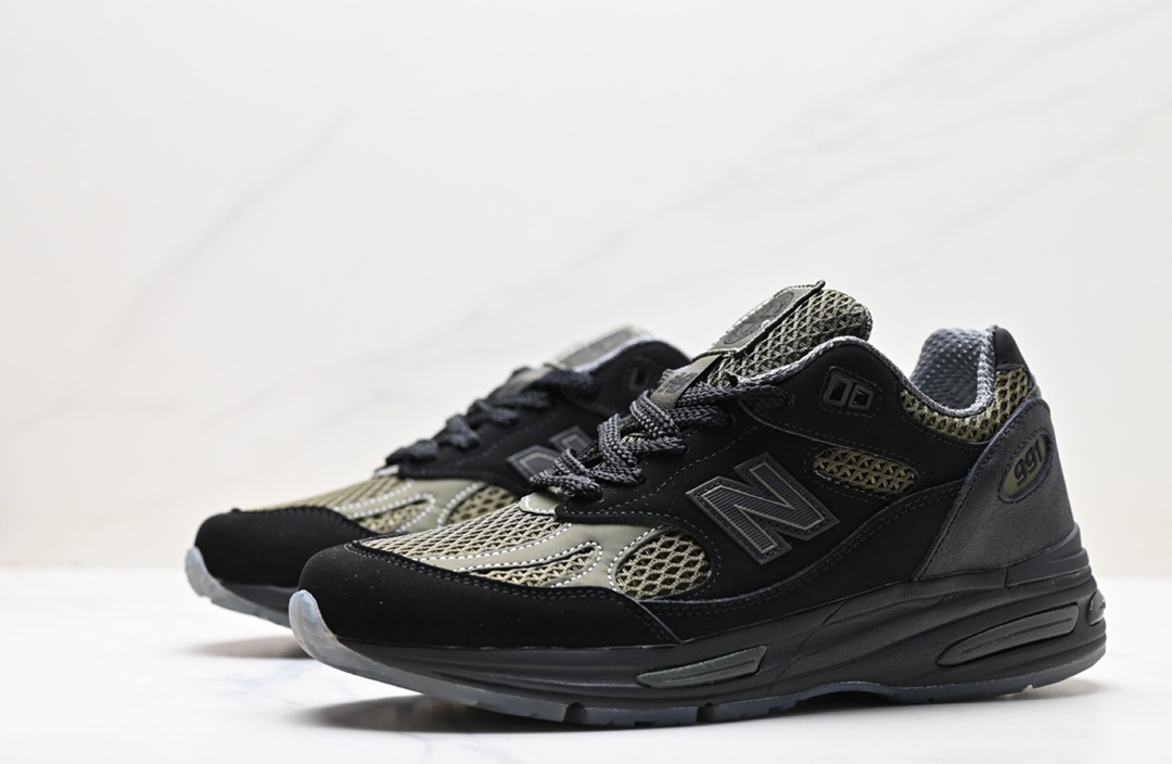 Giày Stone Island × New Balance 991V2 "Black" M991SD2 - Ảnh 4