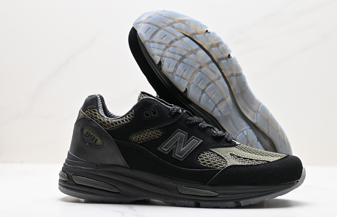 Giày Stone Island × New Balance 991V2 "Black" M991SD2 - Ảnh 5