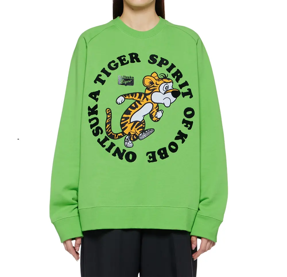 Áo Onitsuka Tiger Sweat Top Hot 'Green' 2183B180-301 - Ảnh 7