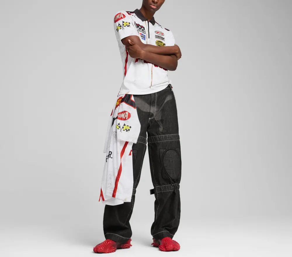 Giày Puma A$AP ROCKY x Mostro 3.D Slip-on 'Red' 404187-01 - Ảnh 4