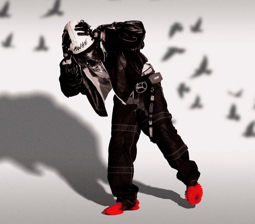 Giày Puma A$AP ROCKY x Mostro 3.D Slip-on 'Red' 404187-01 - Ảnh 2