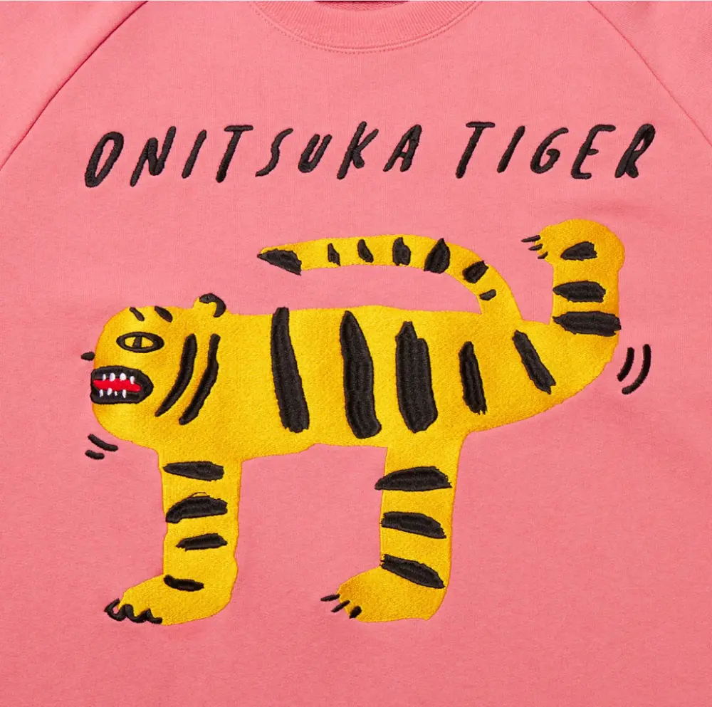 Áo Onitsuka Tiger Sweat Top 'Light Pink' 2183B410-700 - Ảnh 3